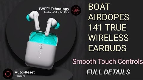 boAt Airdopes 141 True Wireless Earbuds, Beast Mode for Gaming, ENx Tech, IWP, Smooth Touch Controls