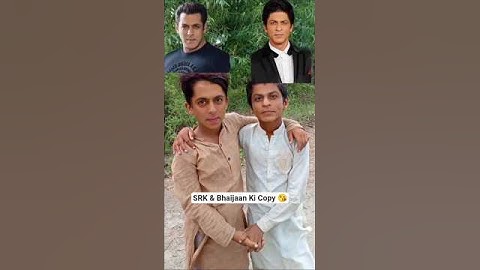 Salman Khan Ki Copy ShahRukh Khan Ki Copy Duplicate 🤗 #love #lovespecial #duplicate #bollywoodactor
