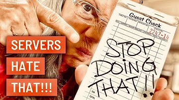 STOP DOING THIS!! TIP #123: Waitress Tells You What NOT to do in a RESTAURANT!