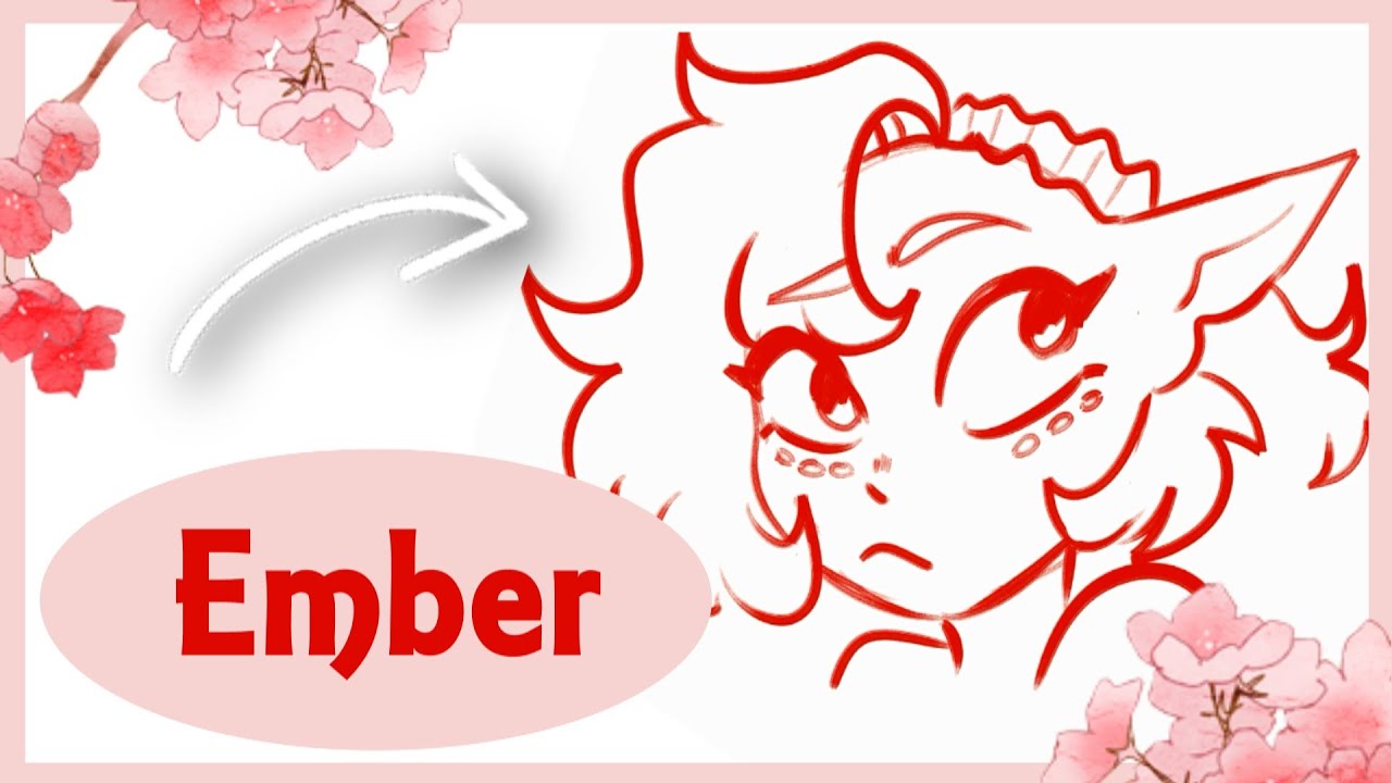 DRAWING MY OC ♡ Ember (13+) - YouTube