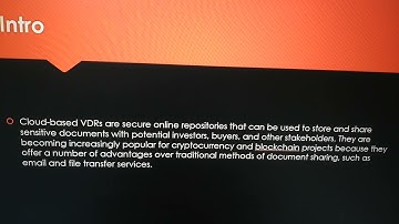 Cloud-Based Virtual Data Rooms (VDRs) for Cryptocurrency and Blockchain Projects