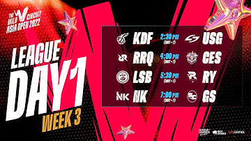 [No Commentary] KDF vs USG | RRQ vs CES | LSB vs RY | NK vs GS | WCAO 2022 LEAGUE D1W3