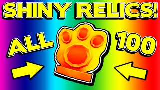 ALL 100 SHINY RELIC LOCATIONS!! || Pet Simulator 99 (PS99) - Roblox