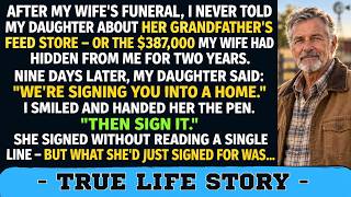 After My Wife's Funeral, I Never Told My Daughter About the $387,000 She Left Me  9 Days Later...