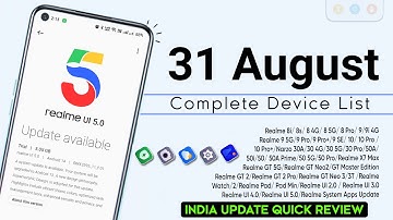 Realme August 2023 New Update | Full Device List | Realme Update List | Realme UI 4.0 New Update⚡⚡