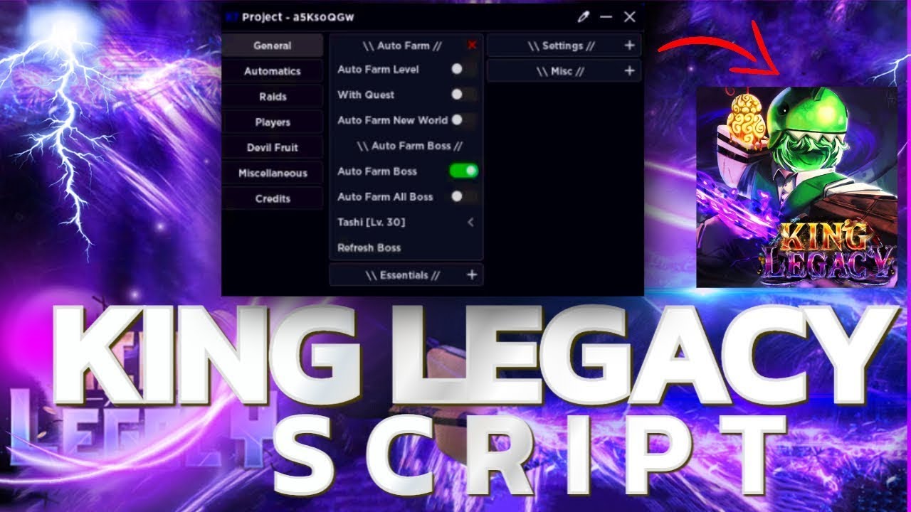 KING LEGACY Script Pastebin 2023 UPDATE 4.6 AUTO FARM, AUTO RAID, SEAKING