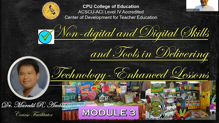 Module 3 Lesson 1 Non-Digital  Tools in Delivering Technology Enhanced Learning