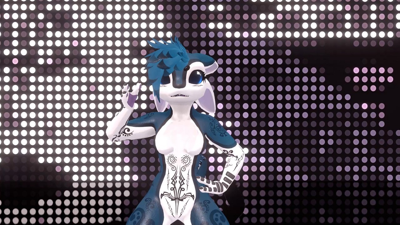 Avali Female Dance. VRChat (MMD) Part 34