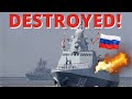 How Ukraine DESTROYED Snake Island &quot;Go F**K yourself&quot; Russian Warship Vasily Bykov worth $180m