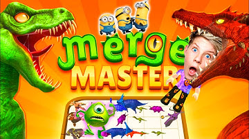 NOOB to HACKER in Merge Master: Dinosaur Monster! Prezley