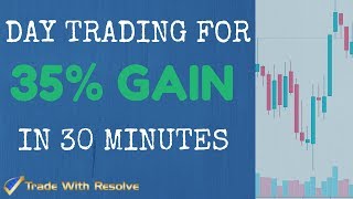 Stock Market Live - Day Trading SPY Stock Options for a 35% Gain