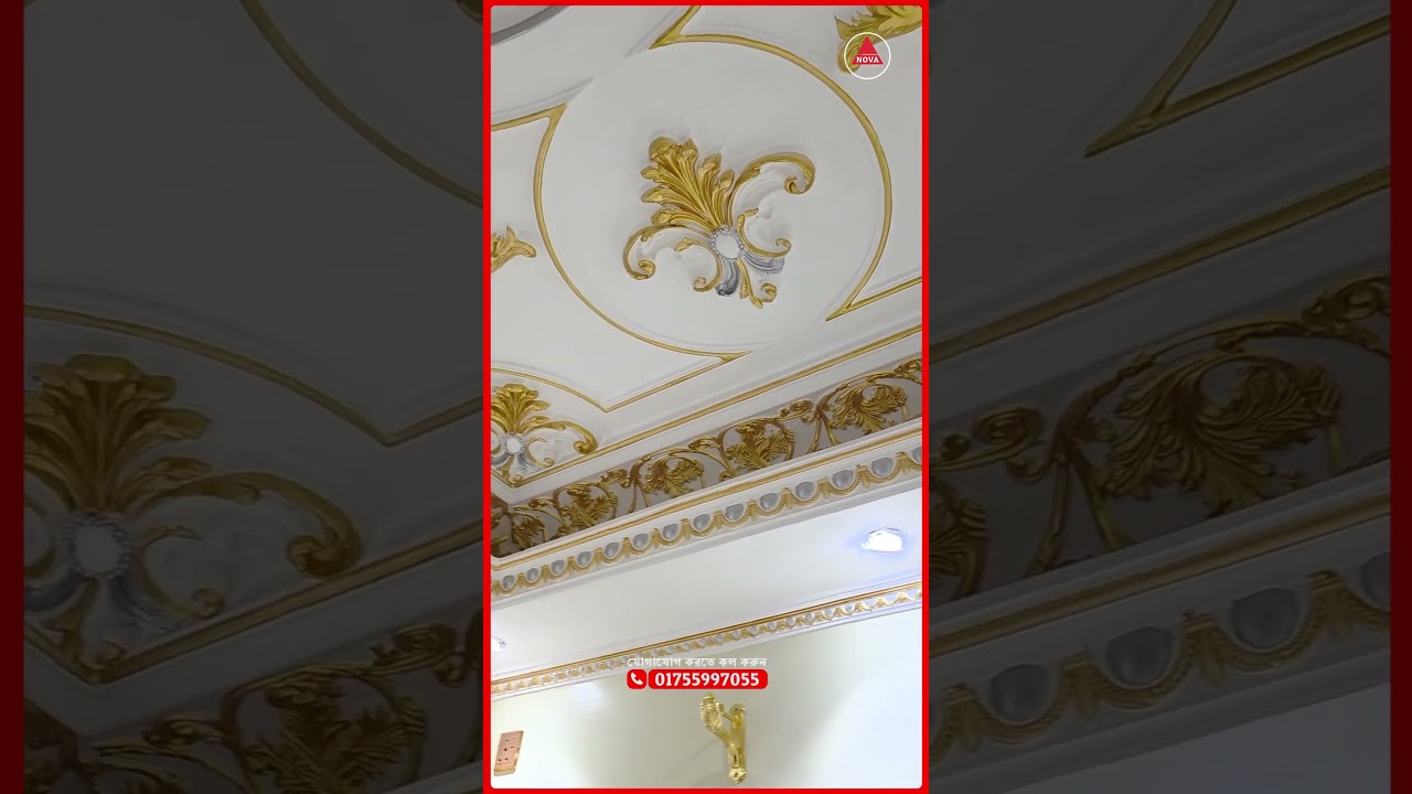 Classic Beauty in Floral Design #NovaGypsumDecoration #FloralCeiling #VictorianDecoration #Gypsum...