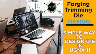 #Tutorial  #Forging trimming die in UG NX #Split Body #Project Curve #Surface #Extrude #Siemens