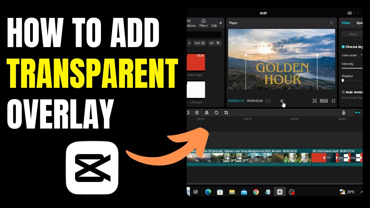 How To Add A Transparent Overlay In Capcut PC YouTube