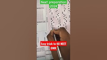 Easy Tricks to fill the OMR sheet in Neet Exam 🥲😃 #neet2024 #reels #neet2025 #reels #dreamneet