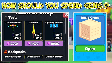 HOW SHOULD YOU SPEND GEMS IN MINING SIMULATOR 2