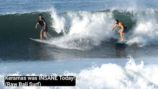 Epic Raw Surfing Session at Keramas Beach: Firing Waves &amp; Local Talent