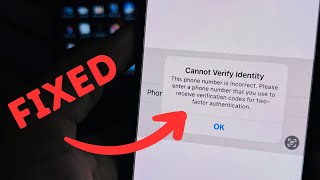 Cannot Verify Identity This Phone Number Is Incorrect Apple ID Error On iPhone And iPad Fixed here