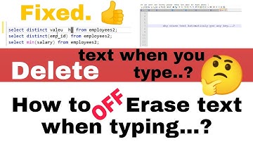 How to stop text erasing | Overtyping | How to Solve Erase text when typing | fixed Overtype problem