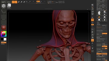 Kreaturando game - Grim Reaper Character Modeling - Part 1 timelapse