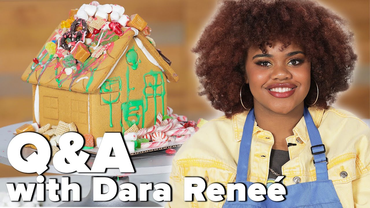 Dara Rene From HSM: The Musical: The Series Answers Questions While Decorating A Gingerbread House