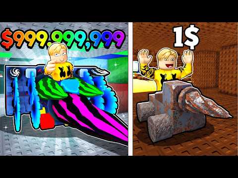 صرفت الملايين وصن عت أقوى ماكينة حفار في روبلوكس قوة تدميرية 999 999