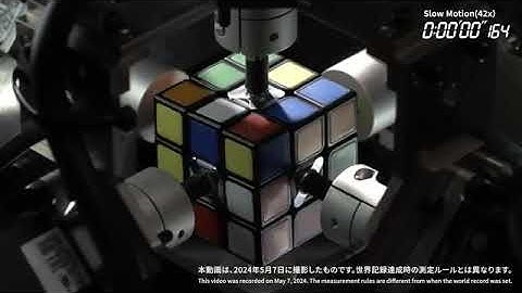 Mitsubishi Electric Recognized by GUINNESS WORLD RECORDS for Fastest Robot to Solve a Puzzle Cube