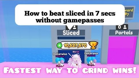 Roblox Teamwork Puzzles 2: Sliced SOLO 7 seconds speedrun [F2P method]