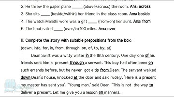 9th English | Unit 1 | Refresher Course | English Medium | Answer Key