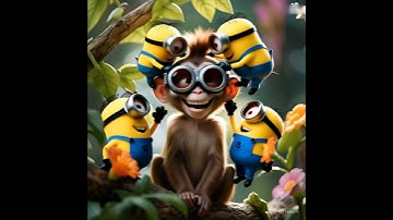 cute monkey and kambing lucu funny video.#kambing #ai #funny #shortvideo #cute