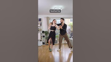 Lindy Hop sequence with turns and swoop #shorts