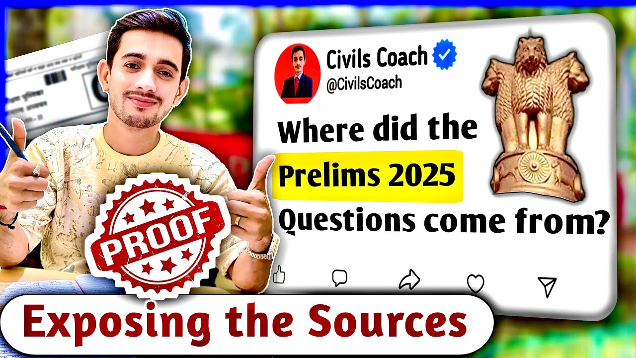 Complete Analysis of UPSC Prelims 2025 - Source of all Questions! - YouTube
