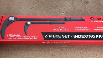 Olsa Tools Indexing Pry Bar Set (unboxing)!