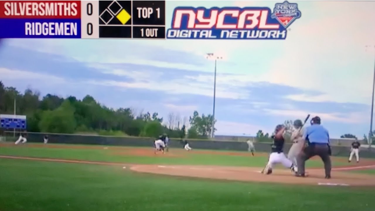 James Bolton 2022 Catcher In Game Caught Stealing NYCBL YouTube