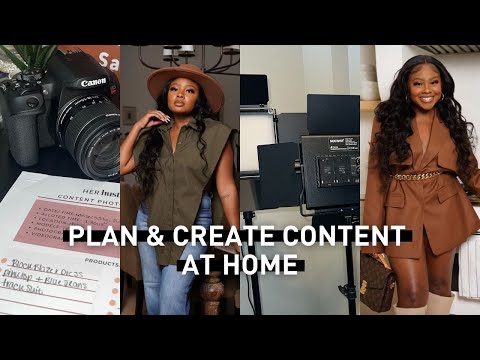 VLOG: AT HOME PHOTOSHOOT & CONTENT PLANNING | TROYIA MONAY