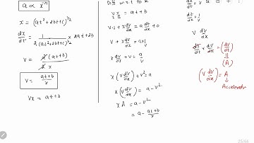 39. The distance x covered by a particle in one dimensional motion varies with time t as x²= at²+...