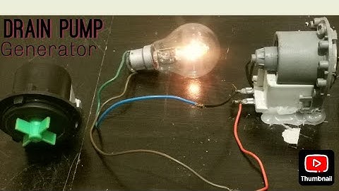 How to make high voltage generator #i turn washing machine drain pump into powerful generator 