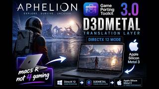 Aphelion [M1] MacOS 💻CrossOver™26 X D3Dmetal v. 3.0📈Performance Test📉 (Sci-Fi) 2026
