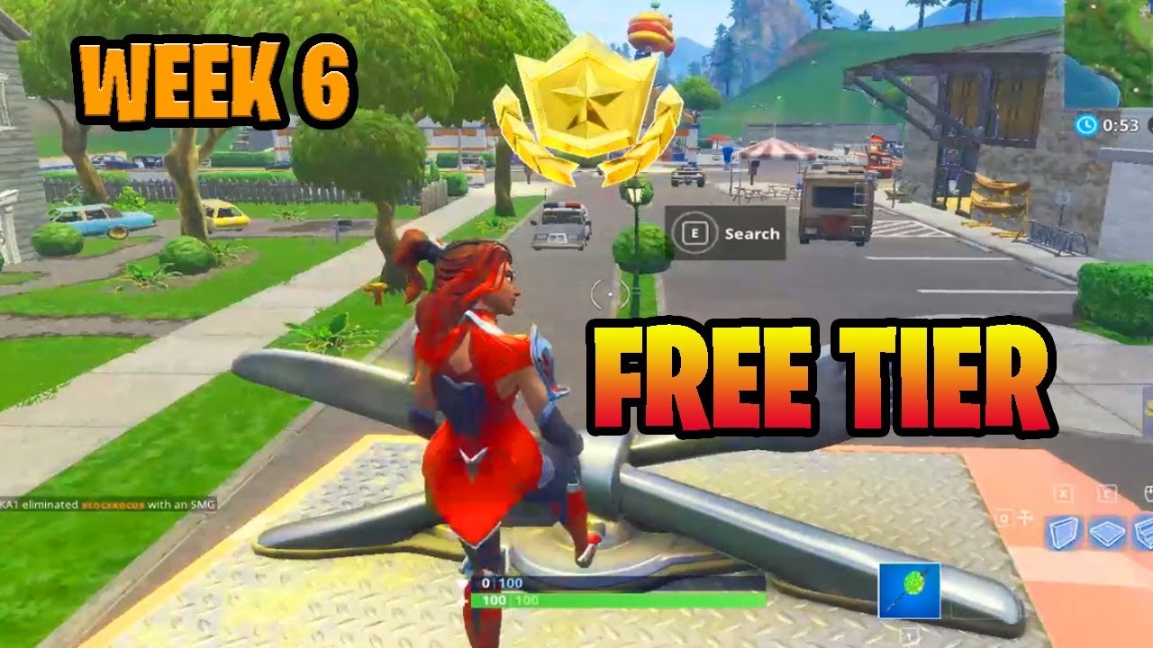 free tier season 4 week 6 free battle pass tier blockbuster 6 fortnite battle royale - fortnite free week 6 tier