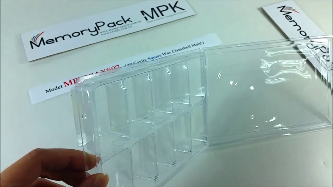 MPKWAXS07 wax melt box for 10 cavity ( www.memorypack.com.tw/wax-molds.html )