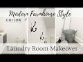 Laundry Room Makeover | Modern Farmhouse Style