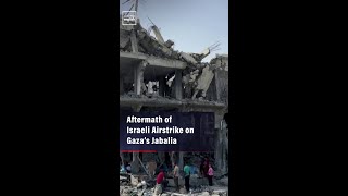 Aftermath of Israeli Airstrike on Gaza’s Jabalia