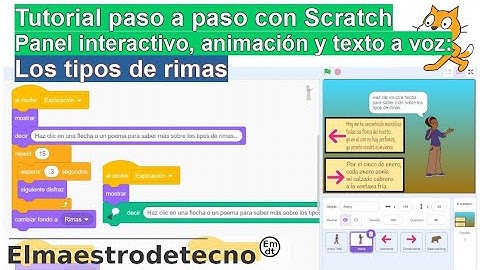 Personajes animados y panel interactivo con Scratch (y Makey Makey). Scratch y Lengua.