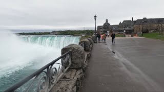 5K Niagara Falls, ON, CAN  early morning walking tour, Nature walks, ambient Sounds 4K + 6424272