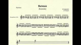 Batman Theme for alto saxophone