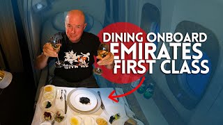 EMIRATES FIRST CLASS food review!