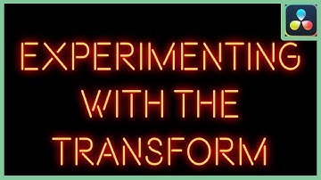 Experimenting With The Transform Node And The Shake Modifier | DaVinci Resolve 18 |