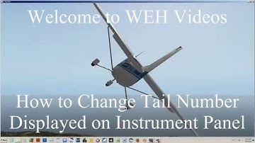 REMAKE of How to Change Tail Number on your Instrument Panel