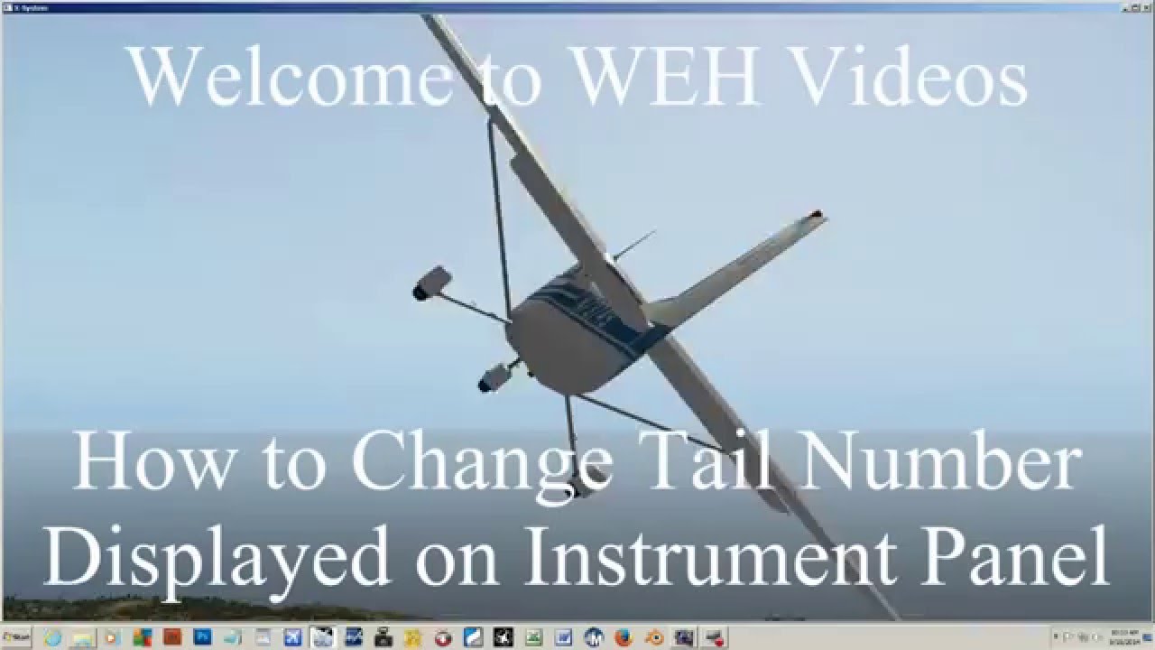 REMAKE of How to Change Tail Number on your Instrument Panel YouTube