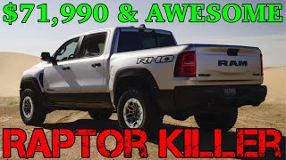 $71,990 GREAT TRUCK: RAM RHO is NOT a TRX Replacement... Ram RHO vs Ford Raptor, not Ford Raptor R